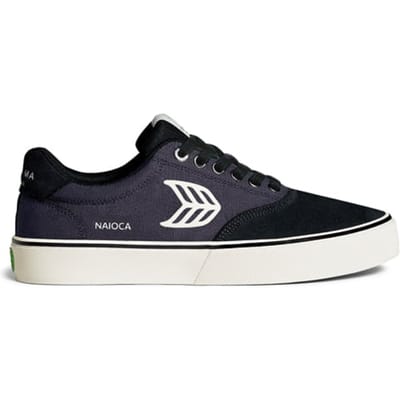 Cariuma Naioca Skate Jet Black Suede Dark Grey Canvas Sneaker Maat: 38 | Sneakers Outlet | Unisex | Zwart