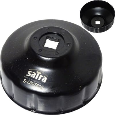 universele olie filterkap 76 mm x 12 hoeken - oliefilterdop - oliefiltersleutel - satra
