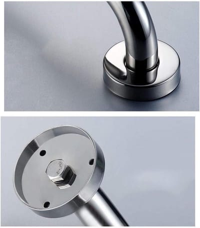 Badkamer handgreep - Veiligheidshandgreep steun - Veilig douchen - Antislip ontwerp - 30 cm - Zilver