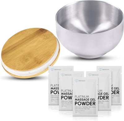 Shakerset + 5x 5g Zakjes met Massagegel Poeder