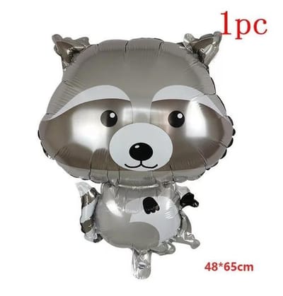 Ballon wasbeer, 48x65 cm Folieballon racoon