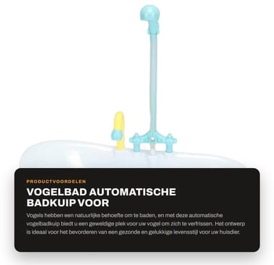 Dailygoods- Vogelbad Automatische Badkuip - Vogeldouchebak - Vogelbad voor Papegaaien - Multifunctionele Badaccessoires - Ideaal voor Gezondheid Vogel - Vogeldouche