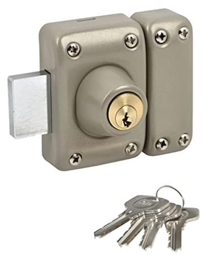 Deurslot met dubbele cilinder en sleutelopening - modern design, cilinder diameter 23 mm, lengte 45 mm, 5 pennen, scheurbescherming, voor hout, metaal, pvc en aluminium