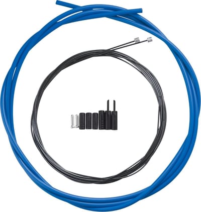 Shimano Road Optislick Schakelkabelset - RVS - STI - SIS OT-SP41 - Compleet - Blauw
