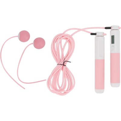 Corde à Sauter avec Compteur Intelligent Poids Réglable Câble Sans Fil 2 Modes Corde à Sauter pour Entraînement Exercice Fitness white