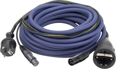 DAP FP09 Power-/signaalkabel 20m Schuko-Schuko / XLR-XLR, AUDIO - Audiokabel