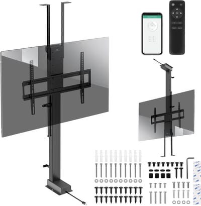 Maclean - TV houder - Elektrische plafond- en vloergreep - 43''-88'', VESA 600x400, max 60kg, 100-240V AC, 50/60Hz