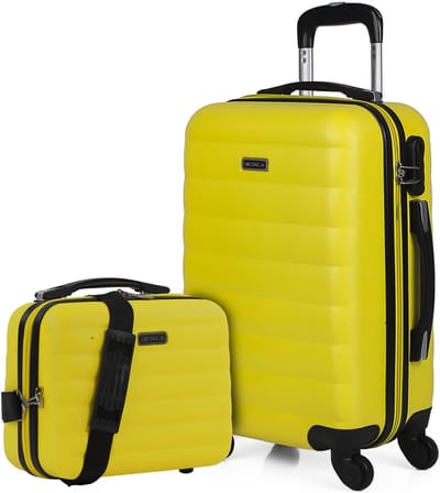 Reiskoffer Set - Koffer Trolley - Reizen Organiseren - Uitbreidbaar Lichtgewicht - 3 Delig - Zwart