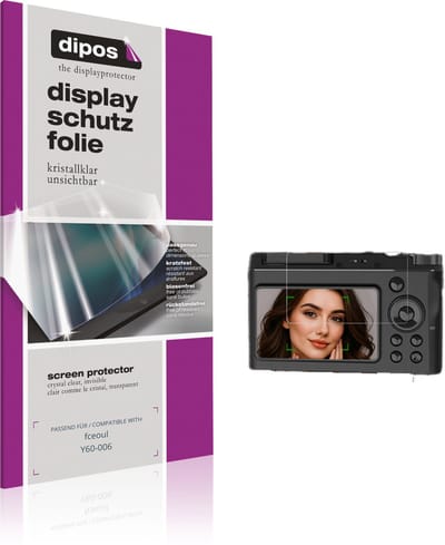 dipos – 4x Beschermfolie geschikt voor fceoul Y60-006 | Krasbestendige & heldere Screenprotector Ultra-Thin
