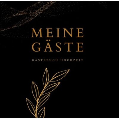Meine Gäste- Gästebuch Hochzeit Black 78 Seiten, Premium Hardcover - Julia S. Klein