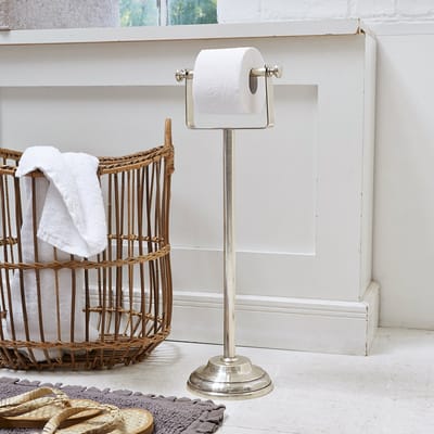 LOBERON Toiletrolhouder Corinne zilverkleurig