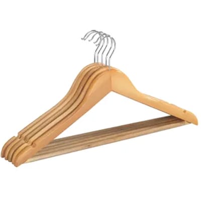 Wenko Kledinghangers Eco 45 X 23,5 Cm Hout Naturel 5 Stuks