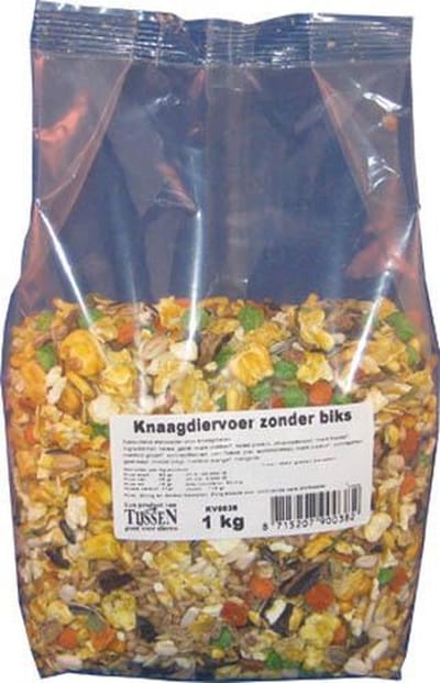 Tijssen goed voor dieren - Knaagdierenvoer - Zonder biks - 1KG - 1ST