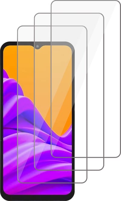 Screenprotector geschikt voor Samsung Galaxy Xcover Pro 2 - Gehard Glas Beschermglas Tempered Glass Screen Protector - 3 Stuks