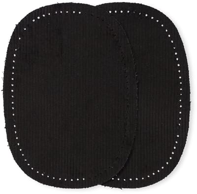 PRYM Patches corduroy op strijkbaar 10 x 14 cm zwart 929320 - Prym