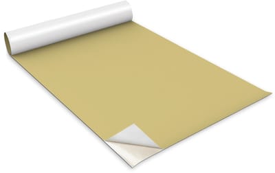 Wallfluent Meubelfolie - Geel Meubelsticker - 100 cm x 50 cm - Eén kleur Meubelfolie - Kastfolie - Plakfolie Mat - Plakfolie Meubels - Zelfklevende Meubelwrap - Folie Voor Meubels