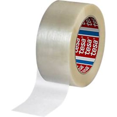 Verpakkingstape tesa® 60418, L 132 m x B 50 mm, 85% gerecycled PET, transparant