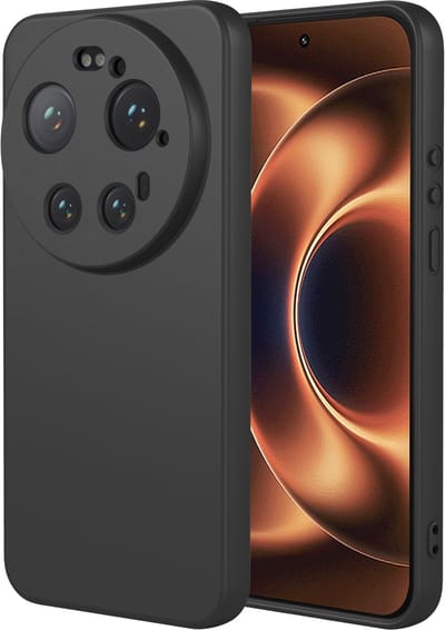 MobyDefend Hoesje - Geschikt voor Xiaomi 17 Ultra - Matte Siliconen Backcover - Zwart