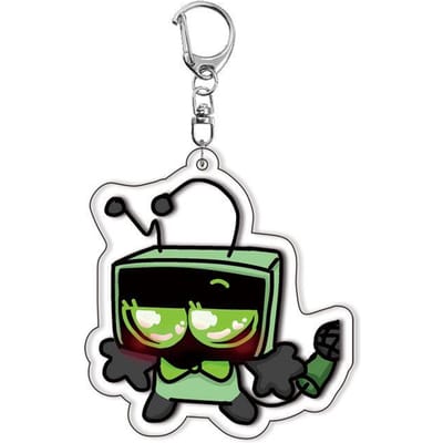 Dandys Wereld Pluche Restjes Acryl Sleutelhanger Bedeltje Bedel Accessoires voor Tassen Telefoon Lanyard Cosplay Cadeau Anime Merchandise Schattig 55mm black