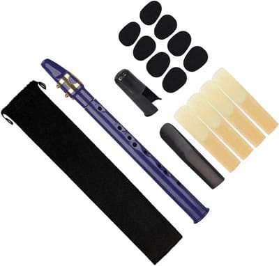 Mini Saxofoon - Instrument Fluit - Muziek Oefenen - Direct Bespeelbaar - 30 cm - Zwart