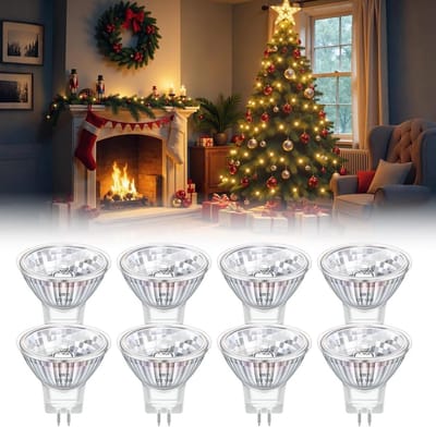 Dimbare MR11 GU4 Reflectorlampen - 8 Stuks - 12V - Warm Wit - 2800K - Ideaal voor Hal en Kastverlichting
