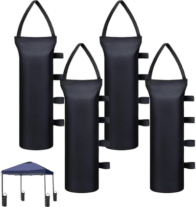 carmdering - Gewichten voor paviljoen - waterdichte zandzakken voor tent -4 stuks zandzakken gewichten partytent Ballastzakje Gewichtszakje Contragewicht Gewicht voor parasol, partytent, bootzeil