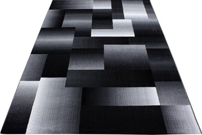 Modern laagpolig vloerkleed Miami - zwart 6560 - 120x170 cm