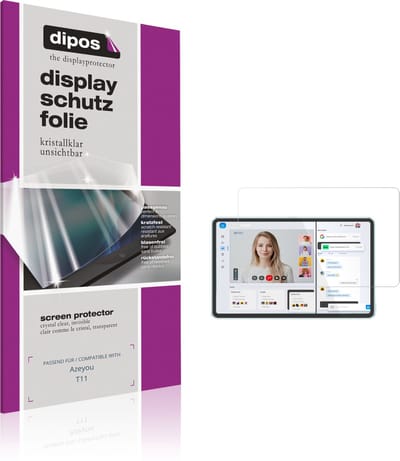 dipos – 2x Beschermfolie geschikt voor Azeyou T11 | Krasbestendige & heldere Screenprotector Ultra-Thin