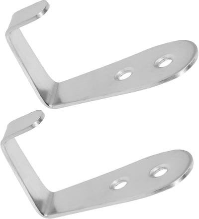 Metalen Ladderhaken - Bedladderhaken J-beugels - Stapelbed Organisatie - Verbeterde Veiligheid - 6.30X2.50X0.20CM - Zilver