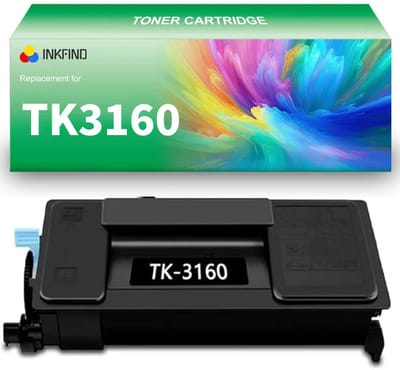 INKFIND TK-3160 toner compatibel met Kyocera TK-3160 TK3160 - 1-pack Zwart Geschikt voor Kyocera ECOSYS P3045dn/P3050dn/P3055dn/P3060dn