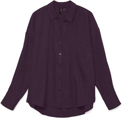 VERO MODA - VMMELANEY QUEENY LS SHIRT WVN NOOS - Dames - Blouses