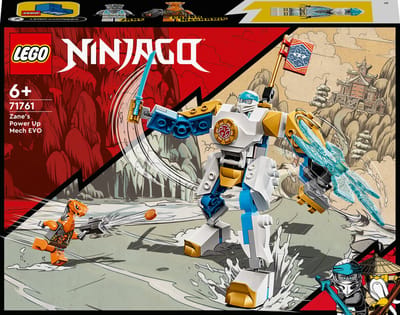 LEGO® NINJAGO® Zane's power-upmecha EVO 71761 speelset met een speelgoedmecha, NINJAGO Zane en een slangenfiguur; creatieve bouwset voor ninjafans vanaf 6 jaar (95 onderdelen)