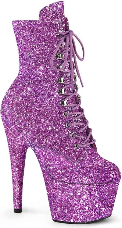 Pleaser - ADORE-1020GWR Plateau Laarzen, Paaldans schoenen - US 5 - 35 Shoes - Paars