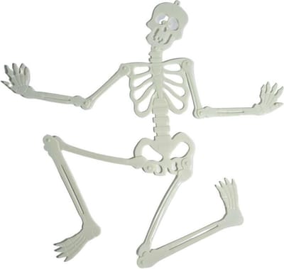 Halloween Decoratie Glow in the Dark Skelet 91 cm (griezel versiering)