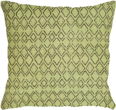 Uneven Diamond Groen Kussen | 45 X 45 | Sierkussen Voor Woonkamer Of Slaapkamer