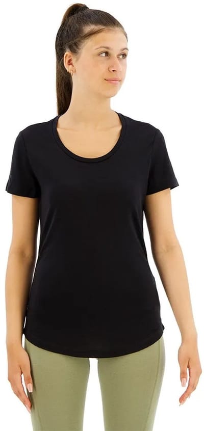 Icebreaker Merino 125 Cool-lite Sphere Iii Scoop T-shirt Met Korte Mouwen Zwart M Vrouw