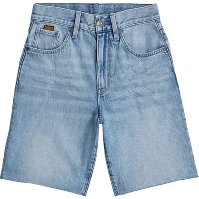 G-Star Viktoria Bermuda Short Raw Edge Sun Faded Blue Cape Maat: W28 | Korte Broeken Outlet | Dames | Blauw