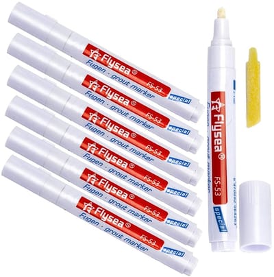 Voegenstiften - Tegel reparatie - Naden opfrissen - Waterproof en snel drogend - 6 stuks - Wit