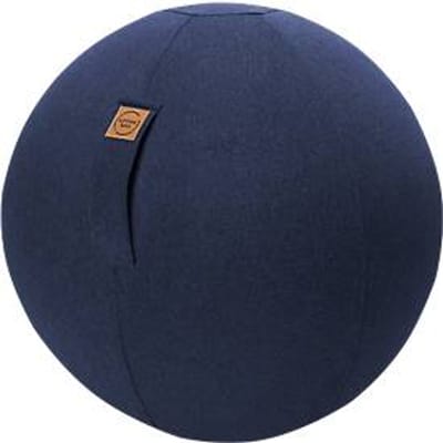 Zitbal FELT, vilt-imitatie 100% polyester, afwasbaar, scheurvast, draaglus, donkerblauw