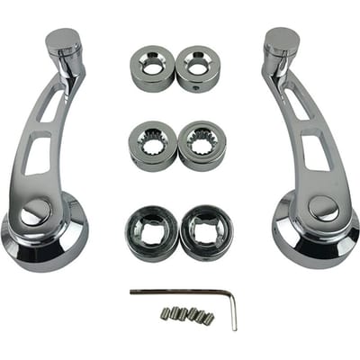 Auto Chroom Billet Aluminium 4-1/4  Raamslinger Voor Chevy Ford Chrysler gray