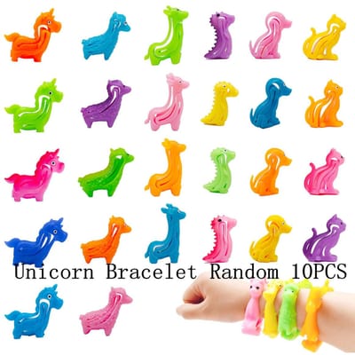 6/10 Stuks Leuke Cartoon Dier Armband Kinder Verjaardagsfeest Babyborrel Bruiloft Gast Cadeau Pinata Vulling Carnaval Cadeau Beloning