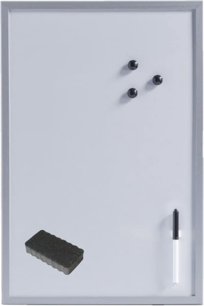 Zeller Magnetisch whiteboard - memobord - 40 x 60 cm - Met Wisser en stift