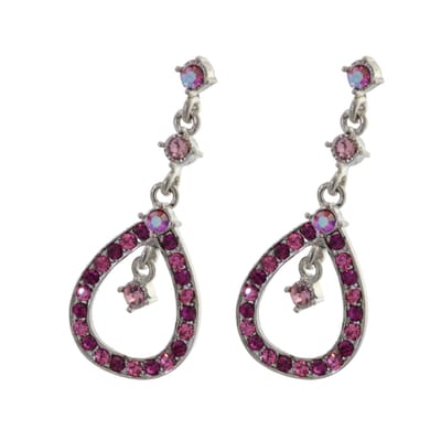 Behave - Oorhangers dames - Romantische avondstijl - Roze - Nikkelvrij
