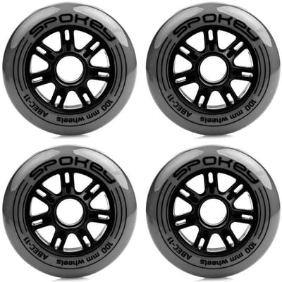 Spokey Pu 100 Mm Skateboardwielen Zwart