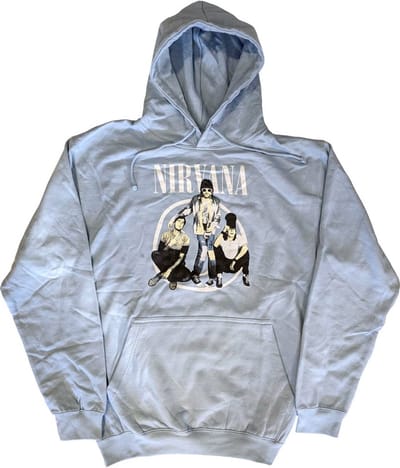 Nirvana - Trapper Hat Photo Hoodie/trui - S - Blauw