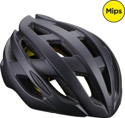 BBB Cycling Hawk MIPS Racefiets Helm - Wielrenhelm - Fietshelm Volwassenen - Mat Zwart - Maat L - Fietshelm MIPS - BHE-153