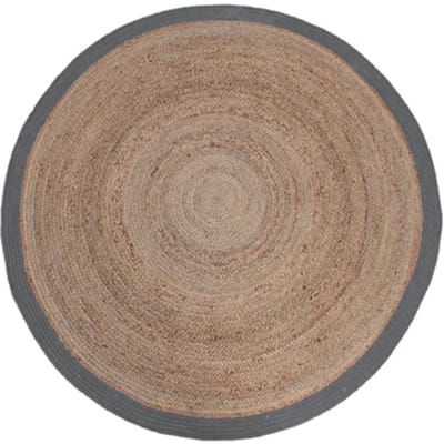 LABEL51 - Vloerkleed Jute - Beige - 90x90x1cm