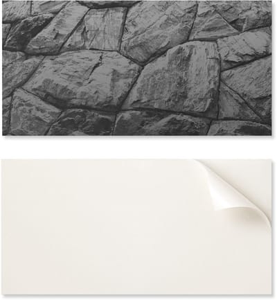 Verpakking met eenvoudig te installeren vinyltegels met natuursteenpatroon, 6x60x30 cm