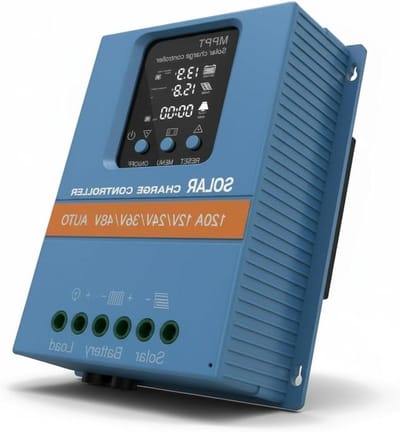 Solar laadregelaar - Intelligente batterijregelaar - Zonne-energiesystemen beheren - MPPT maximale punttracking - 150 A - Zwart
