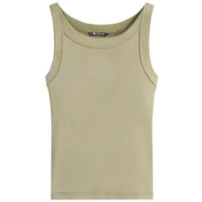 Tommy Hilfiger Slim Tonal Tank Top Bay Leaf Taglia: S | Canottiere Outlet | Donna